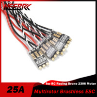 NEEBRC ES25 25A Brushless ESC Blheli_S 2-4S for RC FPV Racing Drone Airplane Multirotor Heewing F01 2306 Motor SPEDIX Toy Part