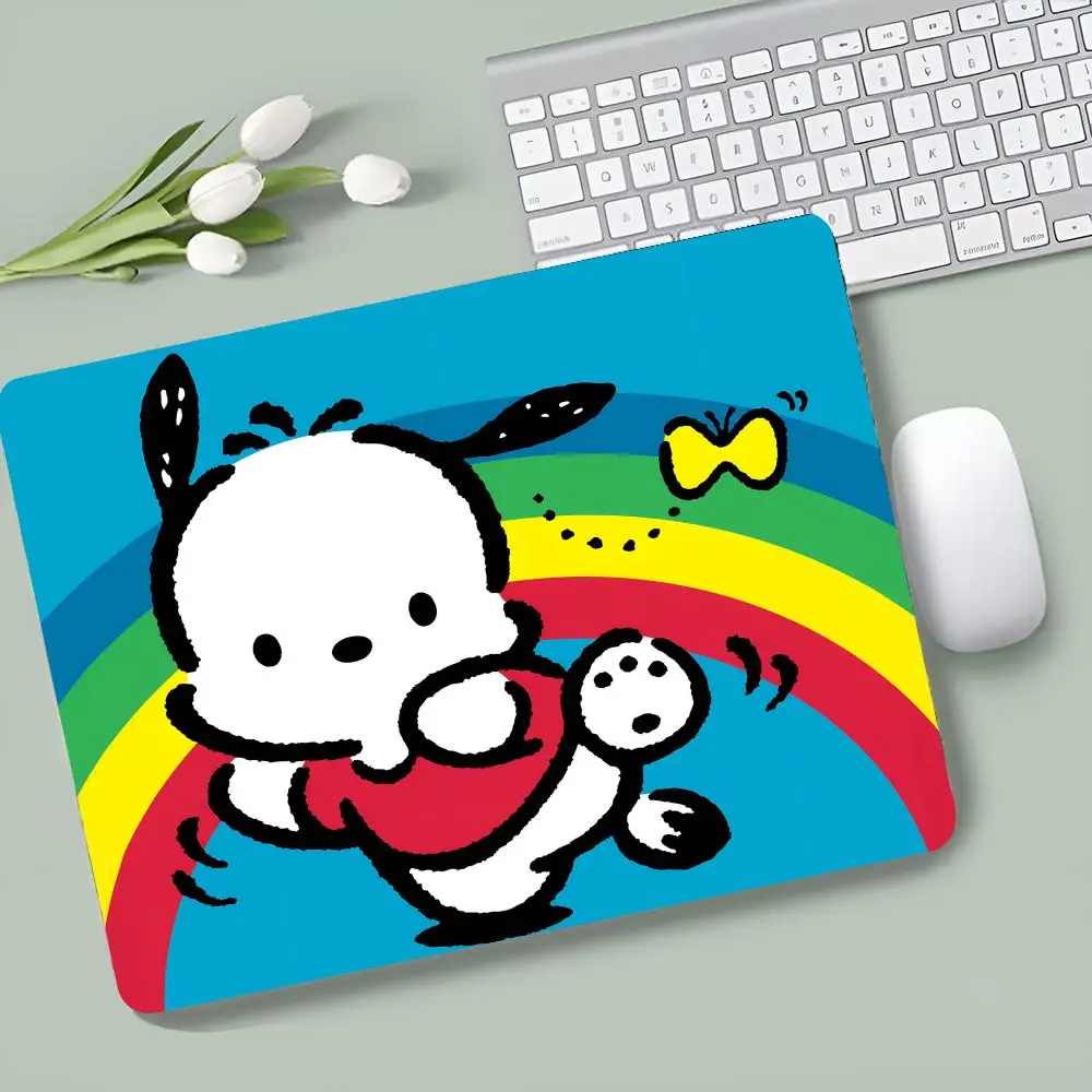 Sanrio Pochacco MINISO Mouse Pad E-sports players Game Accessories Game Keyboard Pad Gamer Desktop Mat Deskmat Keyboard Pad XXL