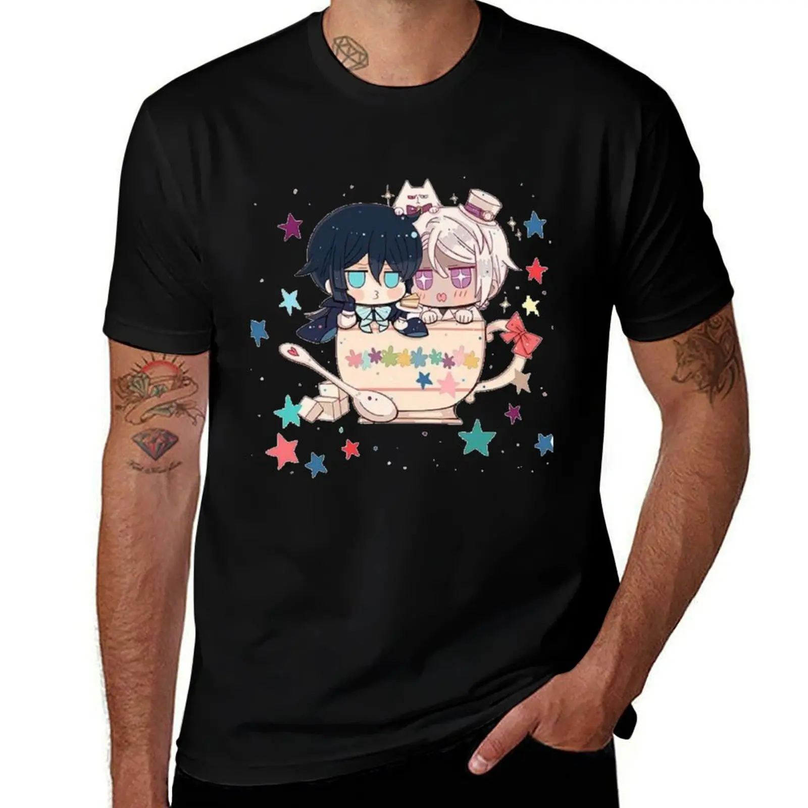 

Cute Vanitas and Noé Chibi T-Shirt t shirts for man pack cotton essential t shirt
