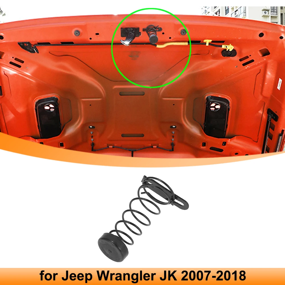 Car Engine Hood Pop Up Spring Body Single Assembly Hood Cover Spring 55176732AD for Jeep Wrangler JK 2007-2018 Auto Accessories