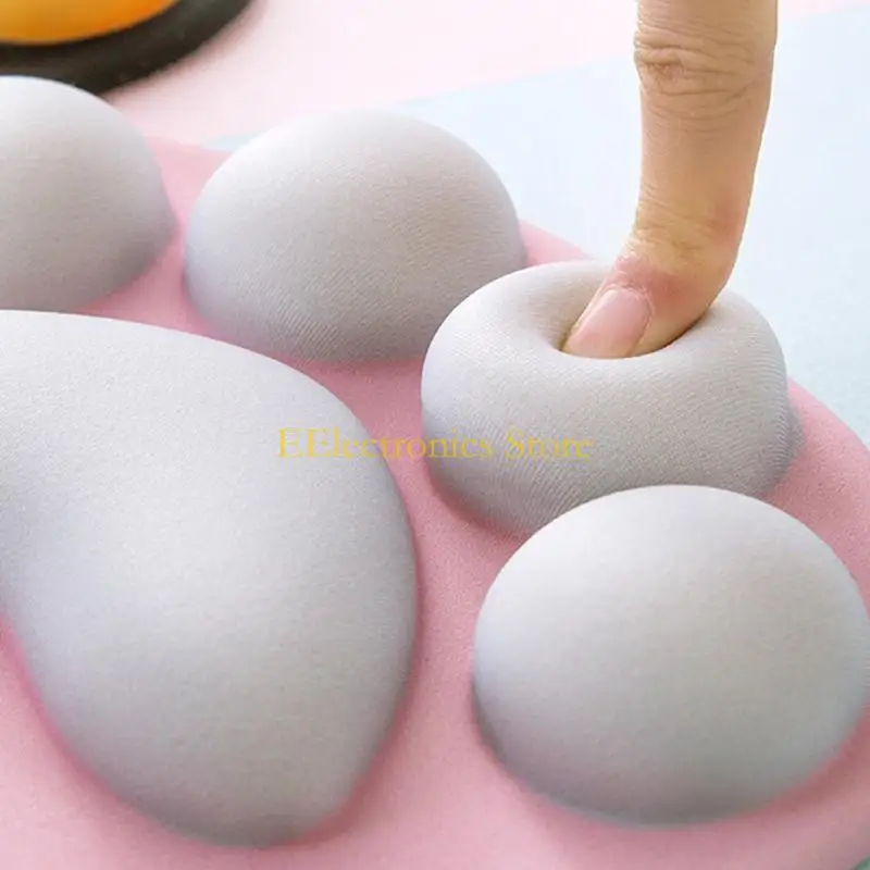 

B03C Mouse Pad Anime Soft Silicone for Cat Paw Mouse Pad Wrist Rest Support Memory Foam Gaming Mousepad Mat