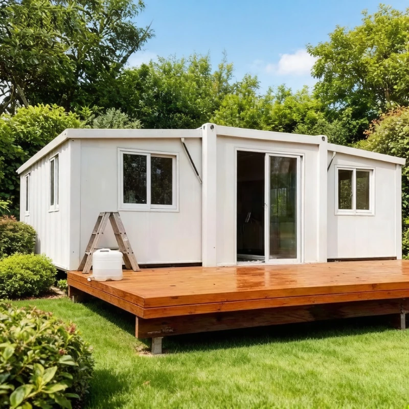 Forest Cabin Container Houses Ready To Living Cabin Sunroom 40Ft 20Ft Prefab Tiny House Expandable Container House Folding Room