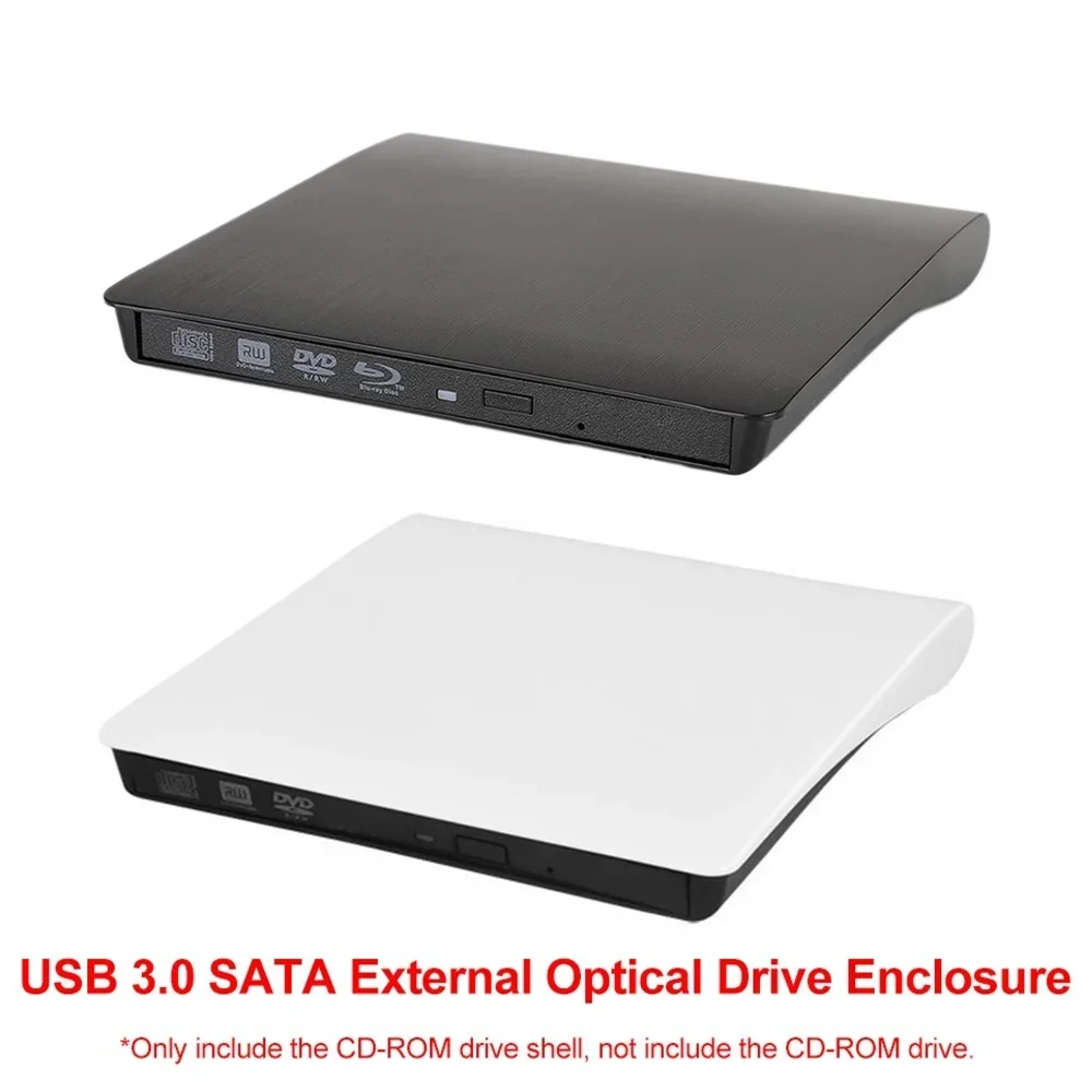 DVD CD-ROM RW Optical Drives Case ABS USB 3.0 SATA External Enclosure for Laptop Computer Accessories