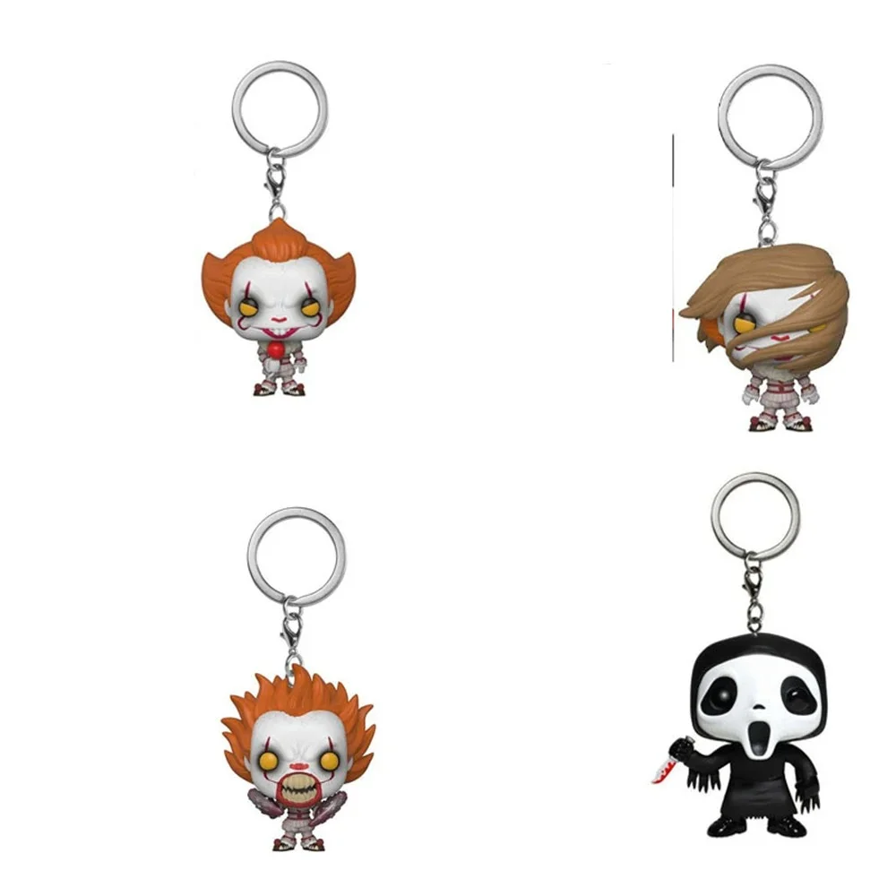 Llavero de Bolsillo de Chucky, Rick y Morty, IT, Pennywise, Ghost Face, Saitama, Guardianes de la Galaxia, Groot y Rocket