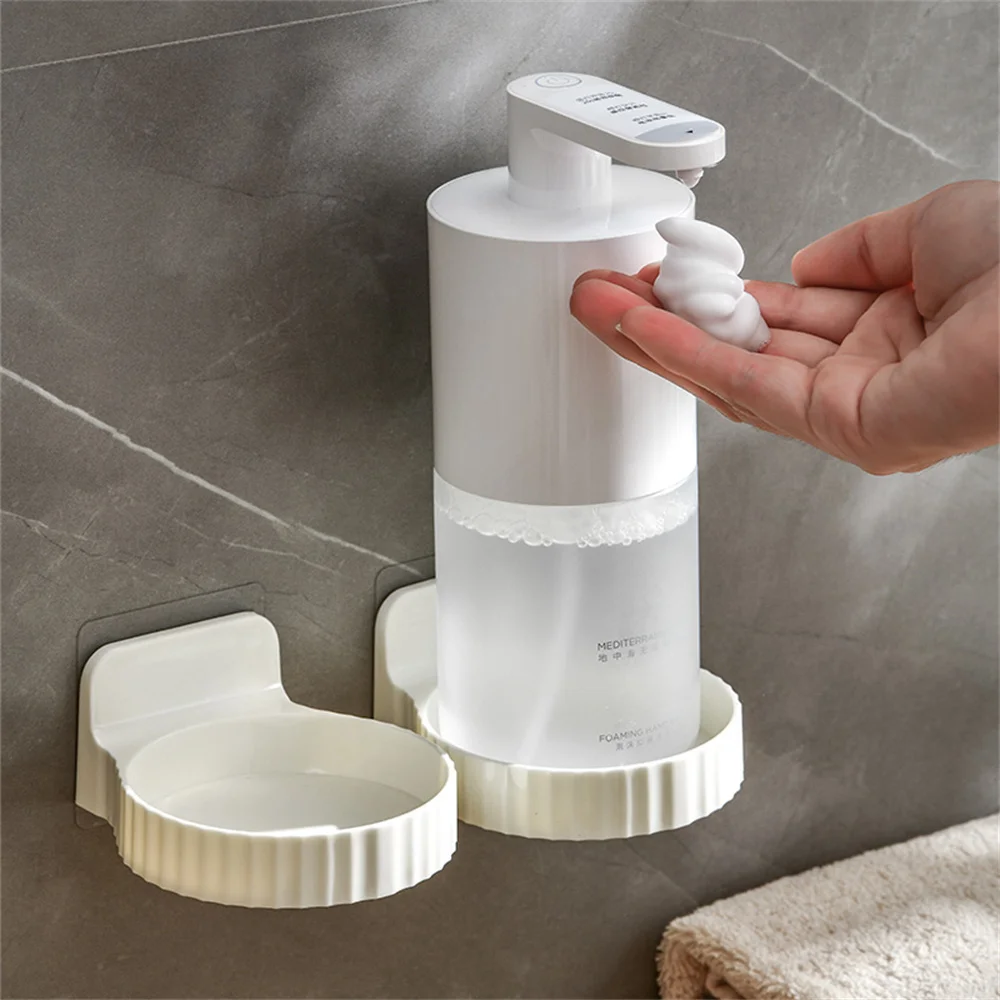 1pcs Non Perforated Hand Sanitizer Storage Rack, Wall Mounted Bottle Holder, Bathroom Aromatherapy Toothbrush Cup Hanger