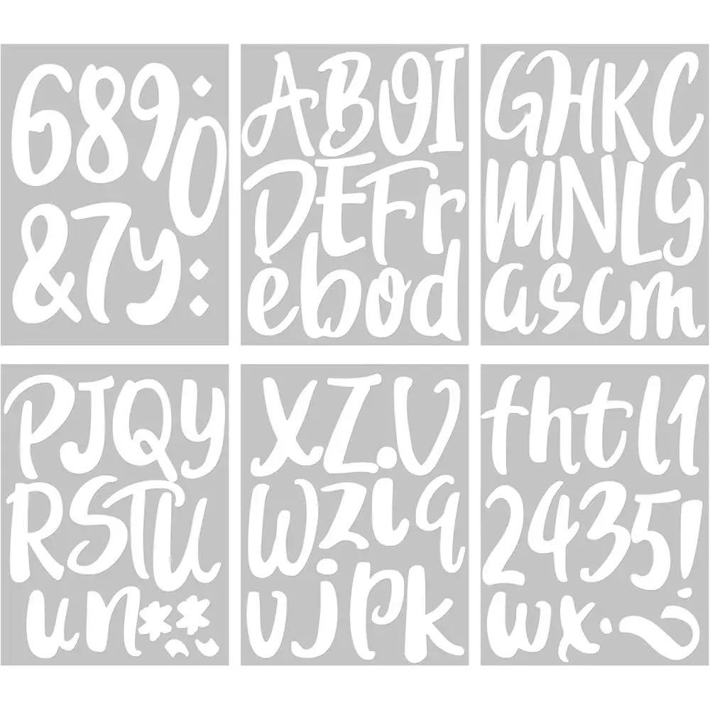

Самоклеящиеся виниловые наклейки с буквами и цифрами для почтовых ящиков, вывесок и декора классов (6 дюймов, белые)
