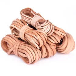 2 Meters Thickness 3mm Genuine Leather Flat Thong Leather Cord String Rope for DIY Necklace Bracelet DIY Jewelry Making