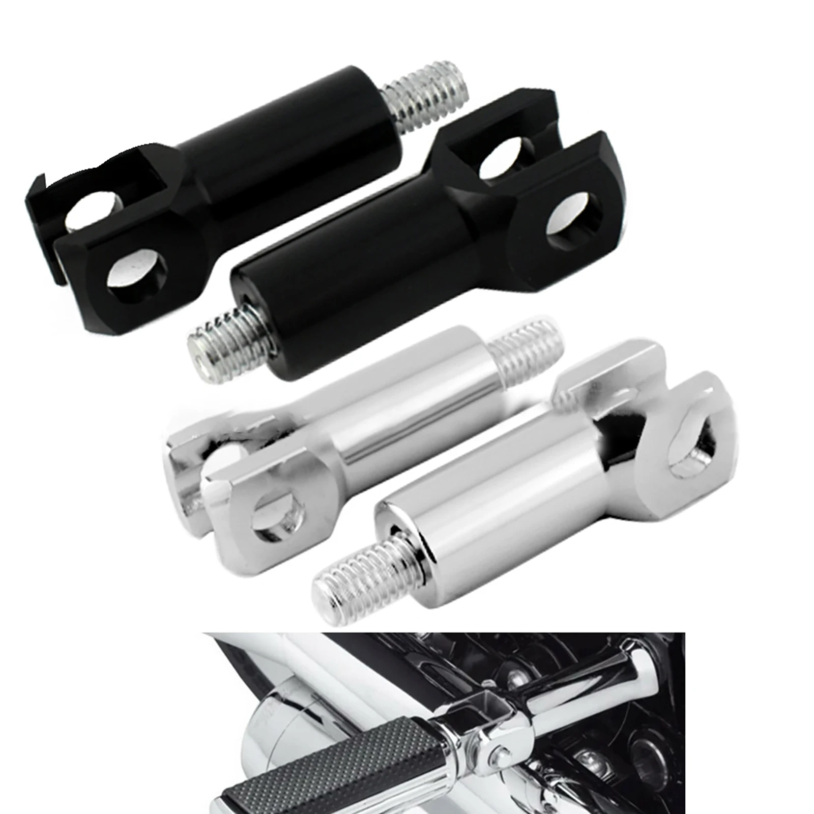 Metal Foot Pegs Footrest Support Mount Footrest Clevis Kit Replace For Harley Davidson Softail 2000-2006 Motorcycle Accessories