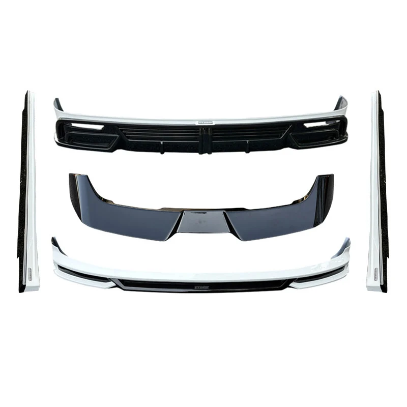 Kit Di Modifica Carrozzeria - Spoiler Anteriore, Minigonne Laterali, Spoiler Posteriore Per Retrofit/Aggiornamento - Nuovo Kit Carrozzeria Per Li Auto I6