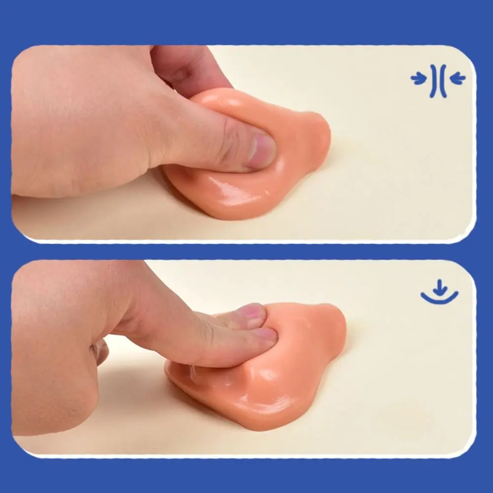 Caractéristiques du visage modèle nez pincement jouet solide Simulation simulé nez pincement jouet créatif réaliste TPR presser jouet