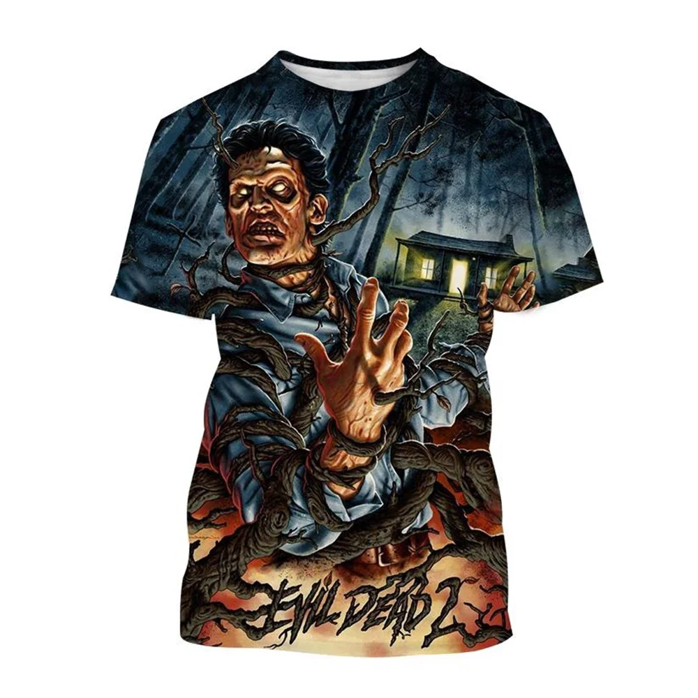 

The Evil Dead 3D print T-shirt dracula movie fashion o neck short-sleeved horror movie neutral casual tops kids funny t shirt