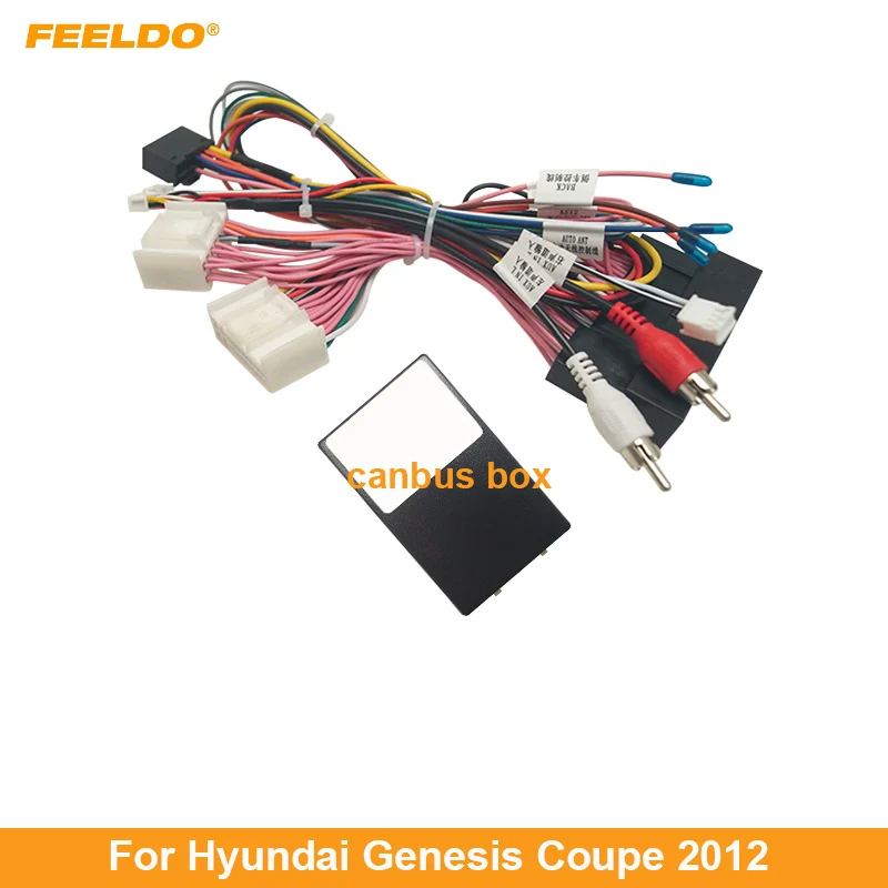 

FEELDO Car 16pin Audio Wiring Harness For Hyundai Genesis Coupe 2012 Aftermarket Stereo Installation Wire Adapter