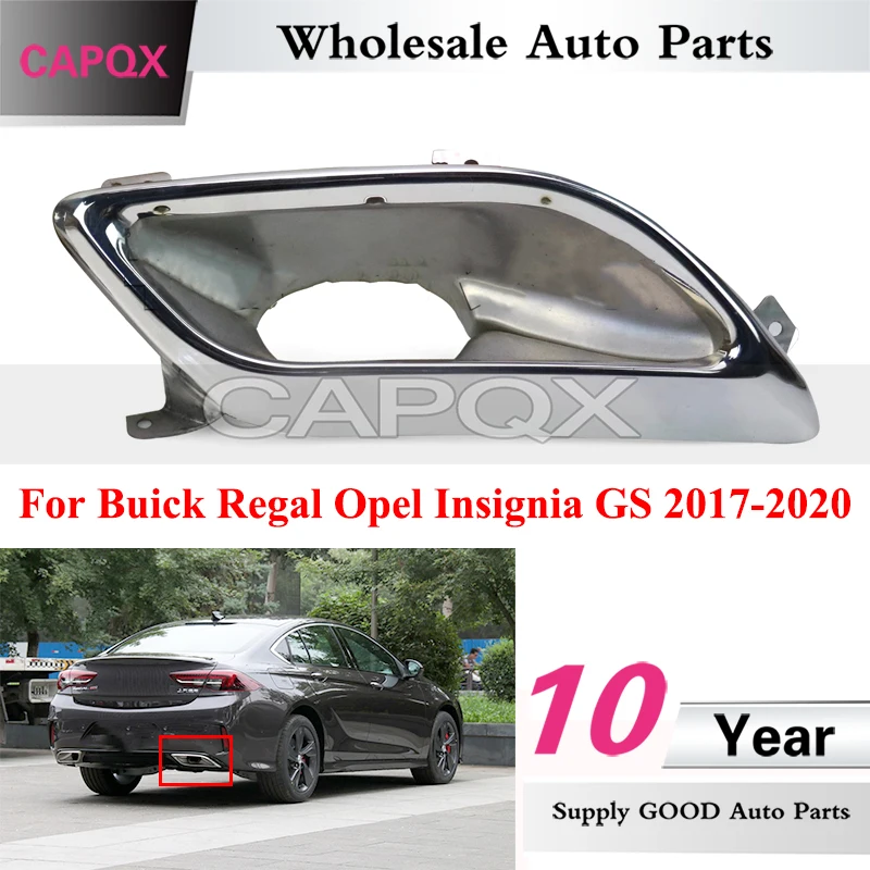 

CAPQX Car Exhaust Pipe Tail Throat Muffler For Buick Regal Opel Insignia GS 2017-2020 Rear Bumper Frame Decorative Cover