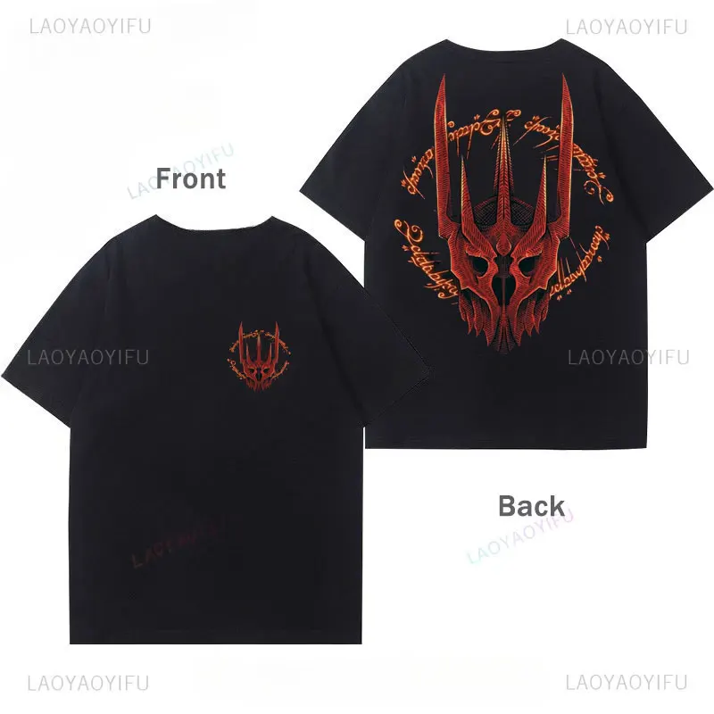 Camiseta سيد الخواتم قميص الفيلم الكلاسيكي خمر طباعة الجرافيك تي شيرت النساء الرجال القطن الشارع الشهير القوطية Y2k الملابس #3