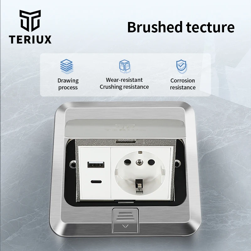 Imagem -04 - Floor Socket Outlet Indoor Power Plug Recesso Slow Pop up Socket Impermeável Atacado us