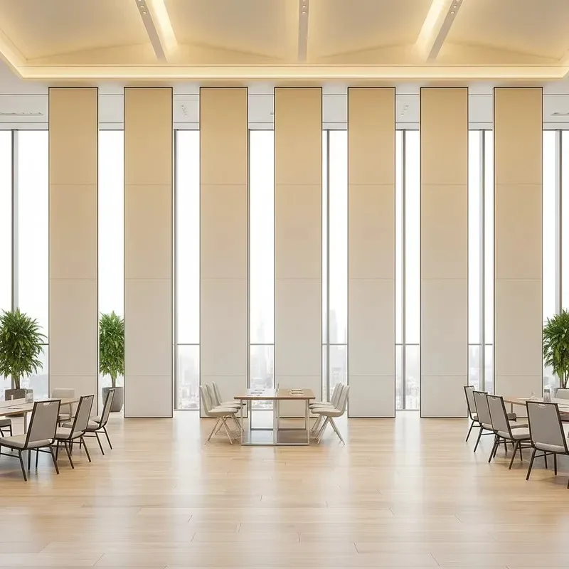 Advanced Modern Soundproof Removable Metal Automatic Folding Partition Panel Aluminum Frame High Soundproofing for Office Gym