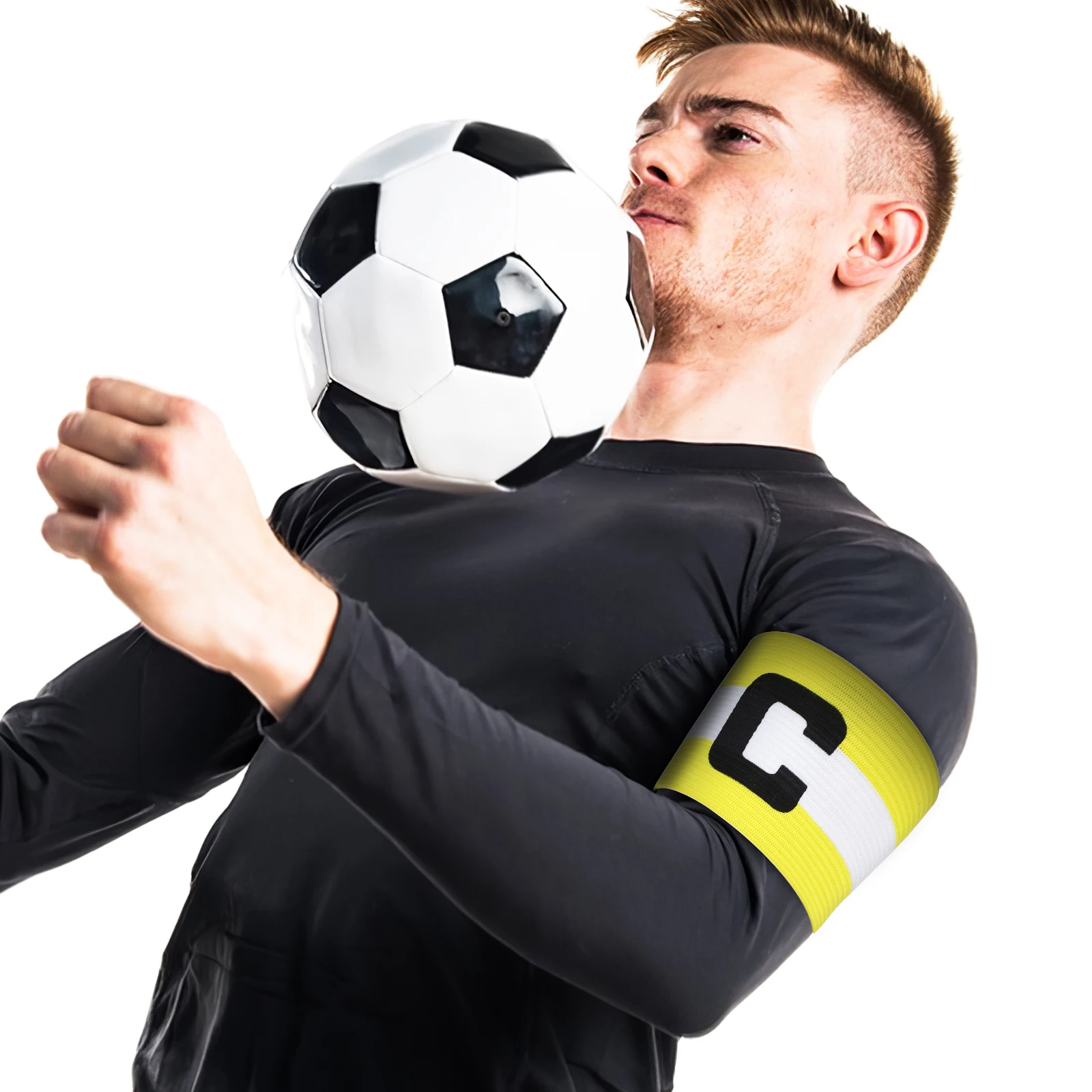 

2 Pcs Fan Supplies Football Team Chief Sleeve Nylon Youth Captains Armband Soccer