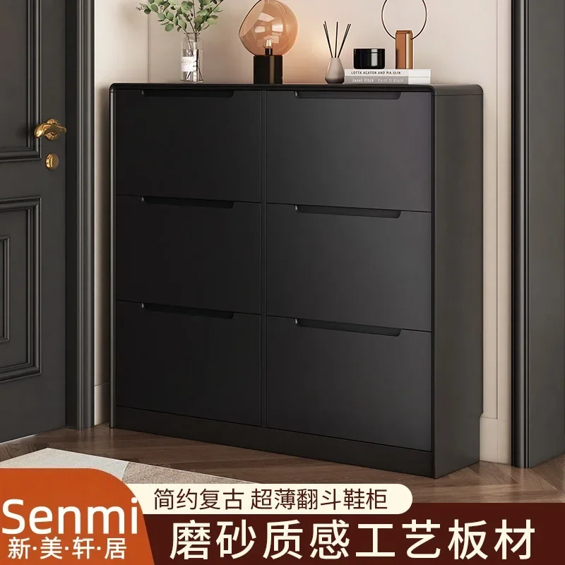 Black Versatile Walnut White Shoe Cabinet Stable Mirrored Durable Distinctive Elegant Shoe Cabinet Sapateira Home Furniture