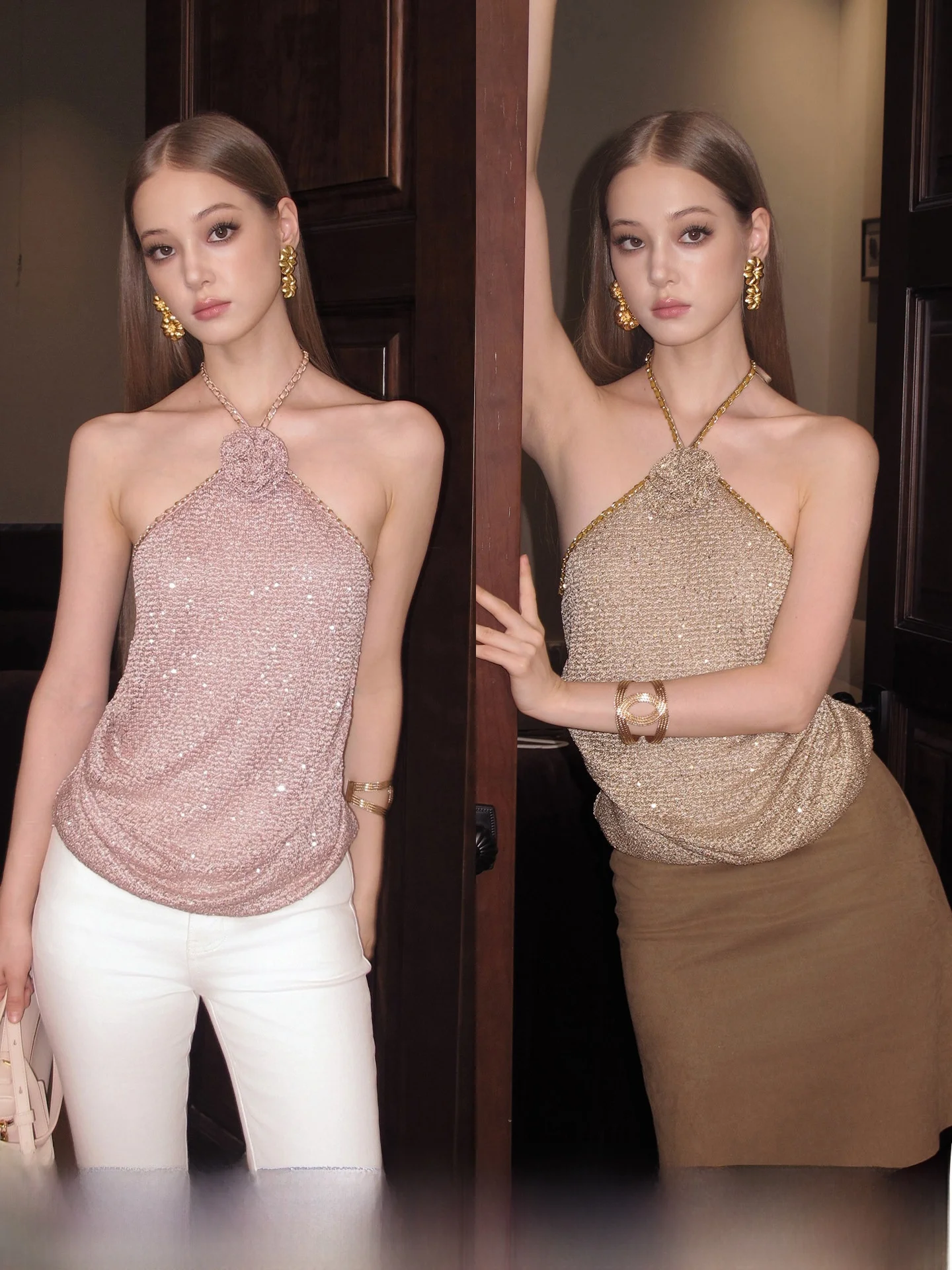 

Женский летний топ FINDYAWINGS с дизайнерским принтом роз и подвеской в виде розы, модный дизайн