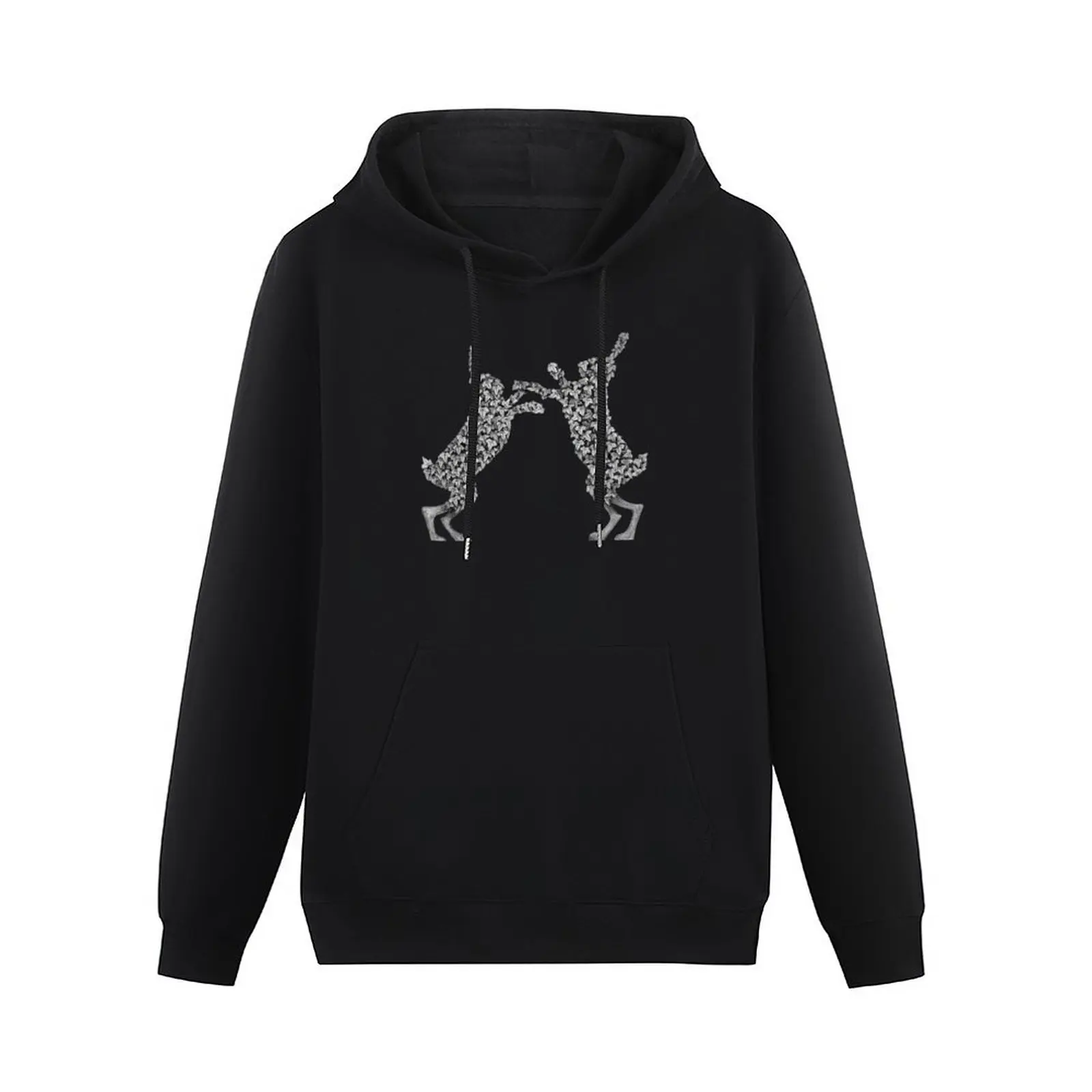 Boxing Hares Pullover Hoodie men clothes hoodie men