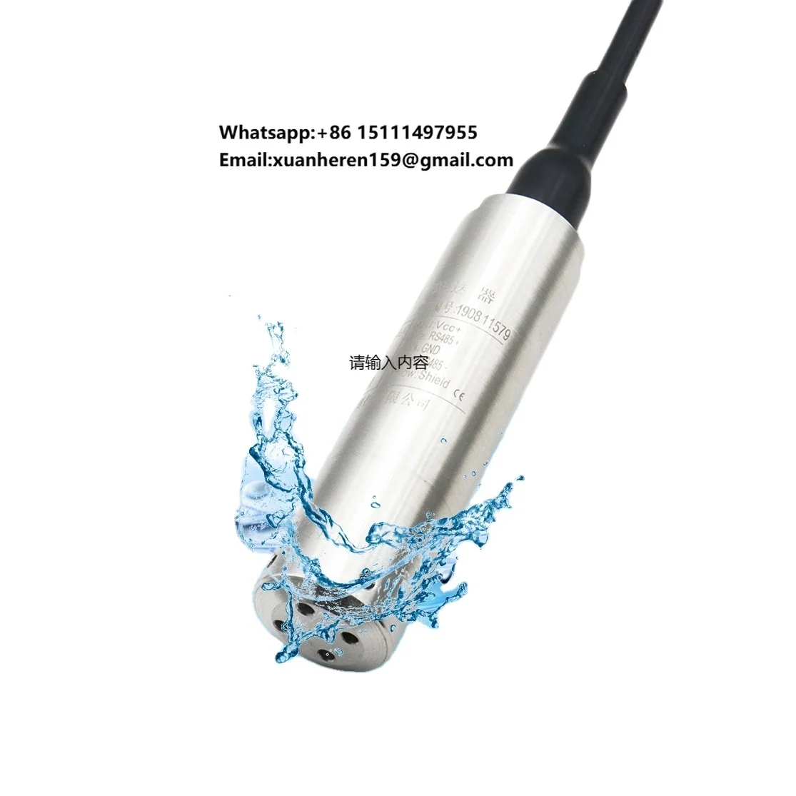 

Submersible Pressure Transducer & Sensor for Marine Vessels Boat's Fuel & Seawater Level Measuring Instrument 4-20mA