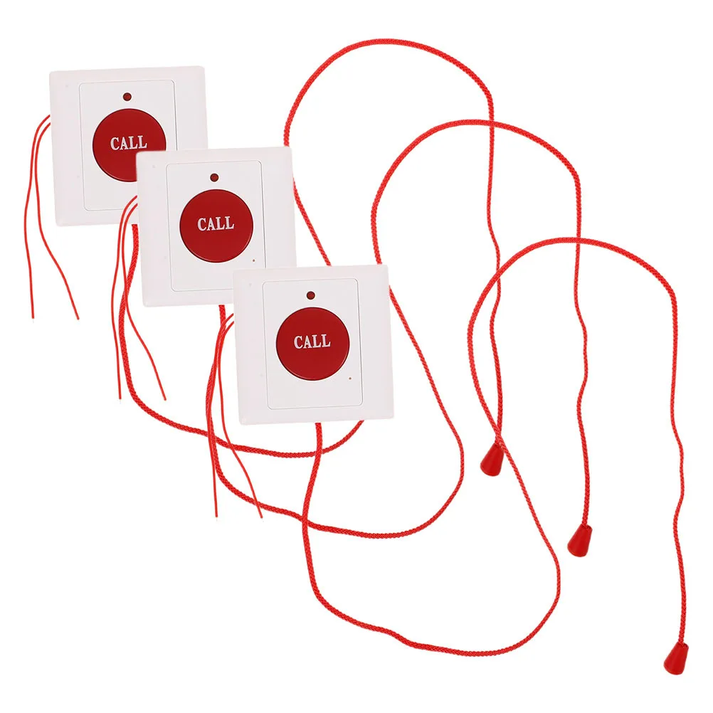 

3Pcs Emergency Call System Pull Cord Alarm Button for Seniors Nursing Homes Hospitals Wall Mounted Safety Device