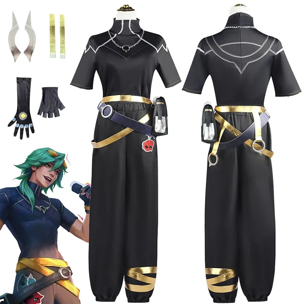 Heartsteel Ezreal 코스프레 판타지 애니메이션 게임, 롤 코스튬 변장, 성인 남성 역할극 판타지아 의상, 남성 할로윈 파티 천