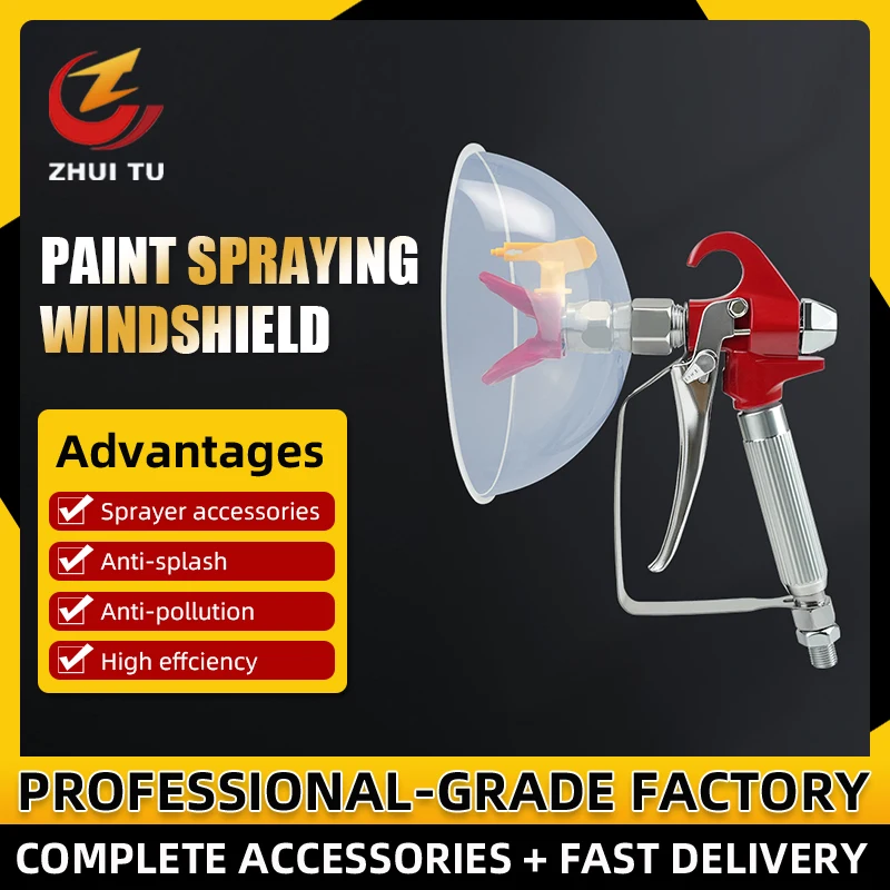 

Professional Airless Paint Sprayer Accessory Plastic Windshields Prevent Splashing Spraying Machine Parts