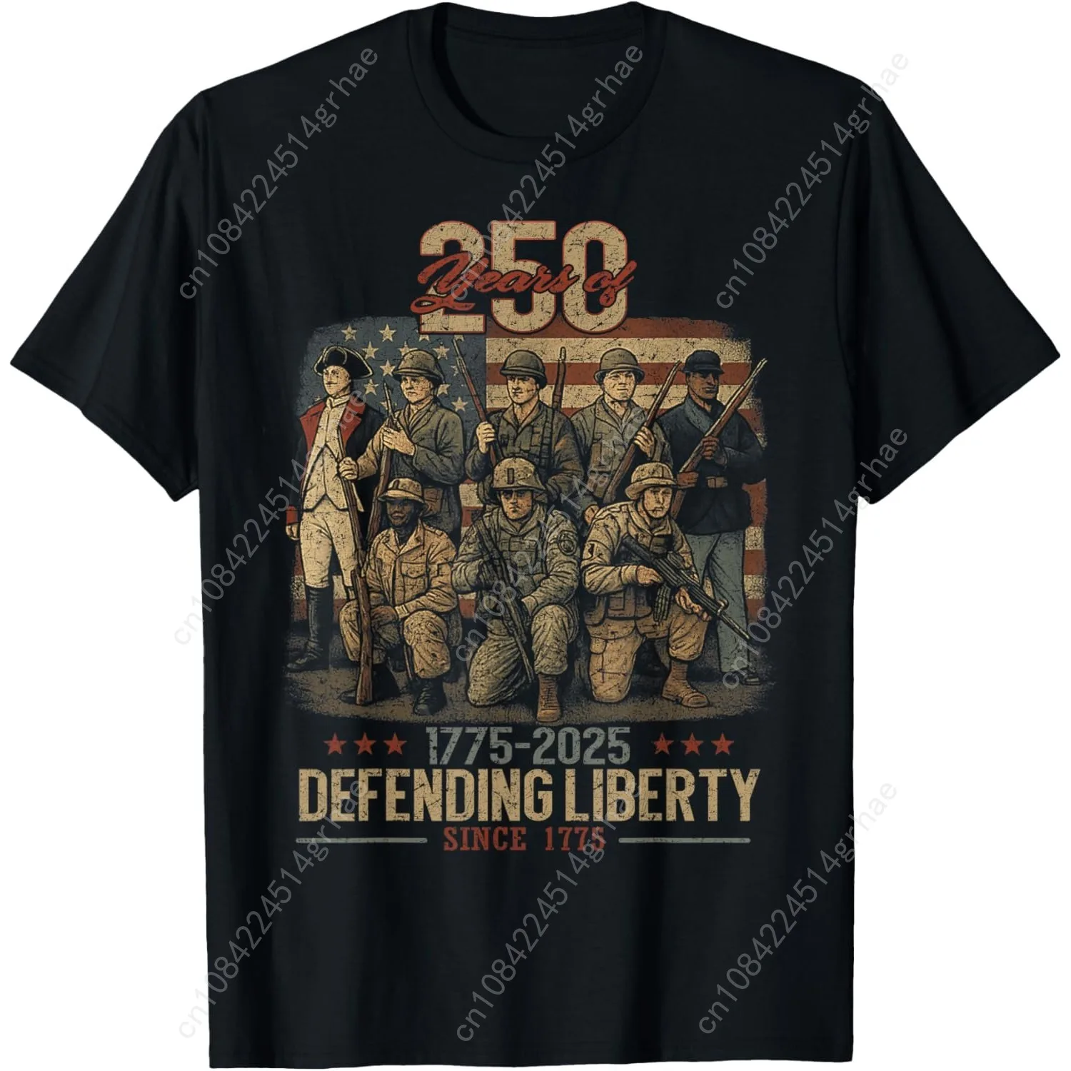 

Patriotic USA Army Us Military Parade 250th anniversary 2025 T-Shirt