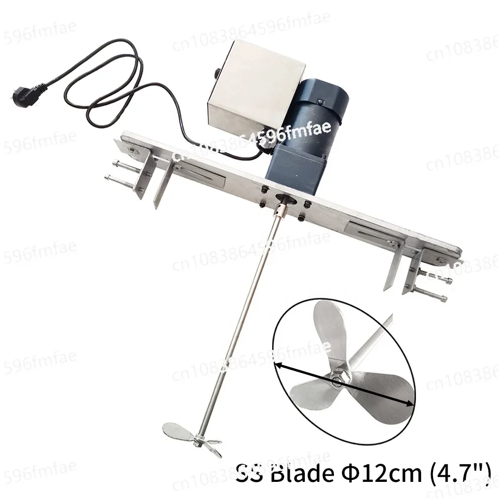 Industrial Tank Portable Mixer with Stainless Steel Blade for 40L 60L 80L Wax Melter Tanks