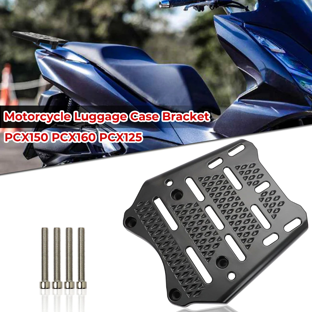 Motorcycle Rear Luggage Rack trunk rear shelf Storage Stamping Bottom Plate Mount Rack For HONDA PCX150 PCX160 PCX125 2014-2023