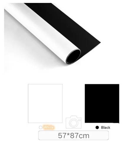 57X87cm Pure Color Solid PVC Face Cover Double Sides Waterproof Photography Background For Photo Stuio Food Jewelry Mini Items