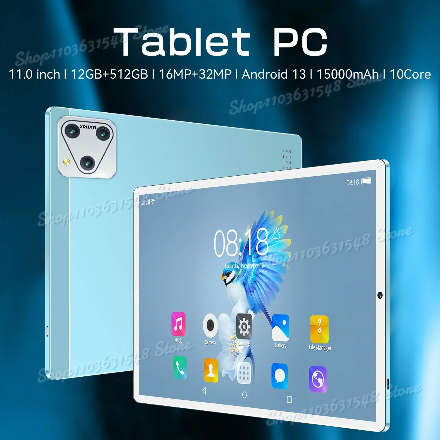 2024 Nowy tablet 5G P70 Android 14.0 20000 mAh 12 cali Wersja globalna 16 GB 1 TB Dual SIM 10 Core Wifi Bluetooth Tablet PC Network