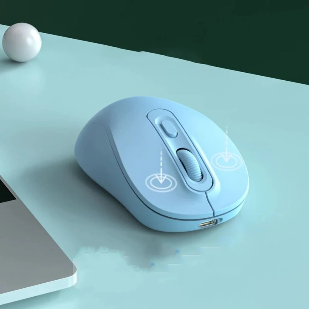 2.4GHz Macaron Wireless Mouse 1600DPI Low Energy Consumption Ergonomics Wireless Mouse Lightweight Noiseless