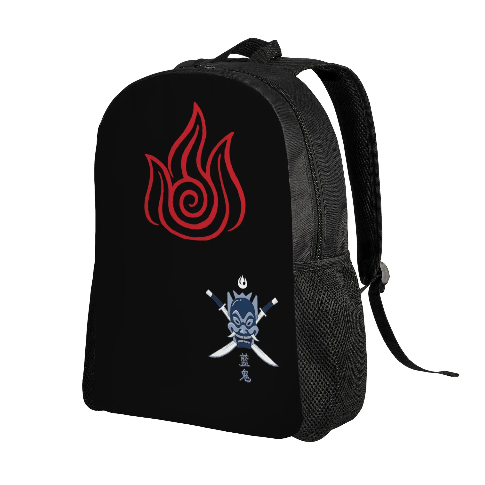 Zuko The Blue Spirit Backpack for Men Women High School Business Daypack Avatars Airbende Anime Laptop Shoulder Bag with Pocket