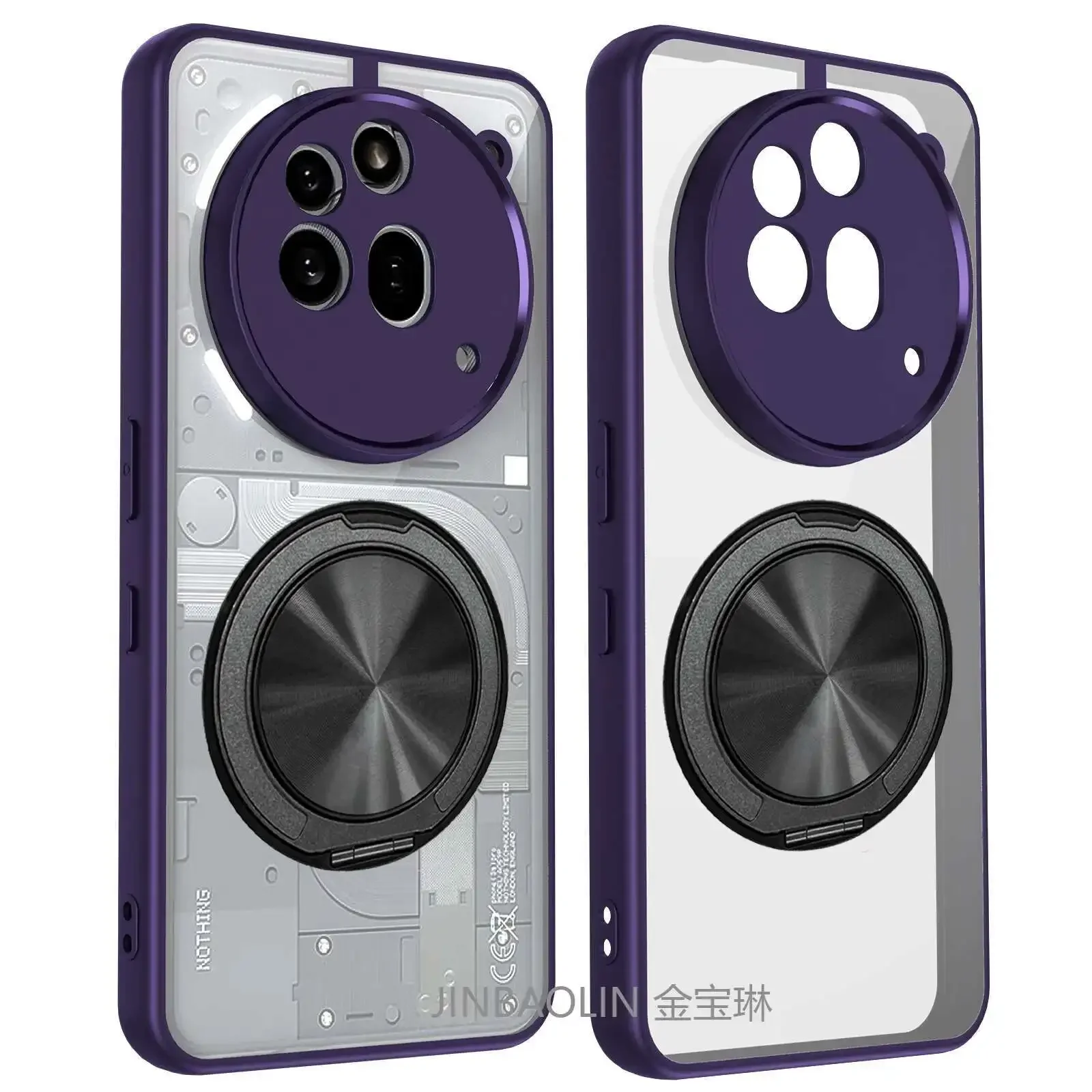 

Чехол для телефона Funda Nothing Phone 3 3A Pro 3A с магнитной беспроводной зарядкой, чехол-держатель Magsafe Ring