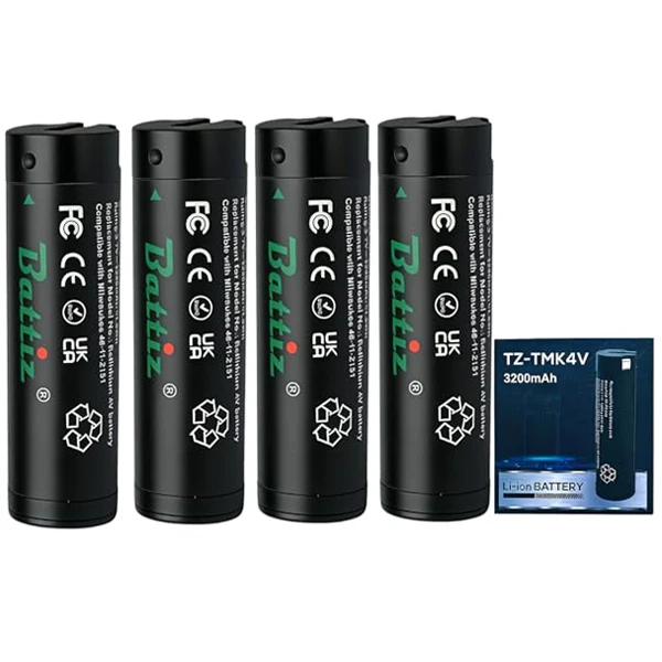 Rechargable Li-ion Battery 4V 3200mAh for 48-11-2131 Compatible with Milwaukee Headlamp Flashlight & other Milwaukee 4V Devices