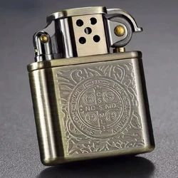 Zorro Kerosene Lighter Grinding Wheel Vintage Retro Metal Constantine Flint Copper Oil Gasoline Lighter Antique Series Lighter