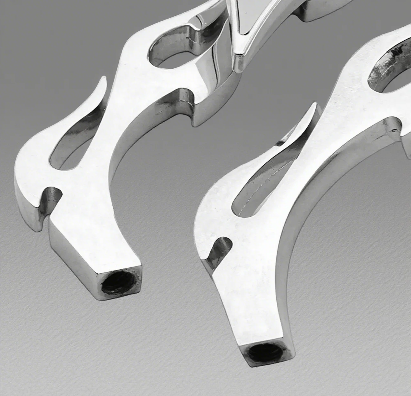 할리 투어링 스트리트 일렉트라 글라이드 다이나 스포츠스터 XL1200 883 소프테일용 8/10mm 플레임 스타일 오토바이 미러