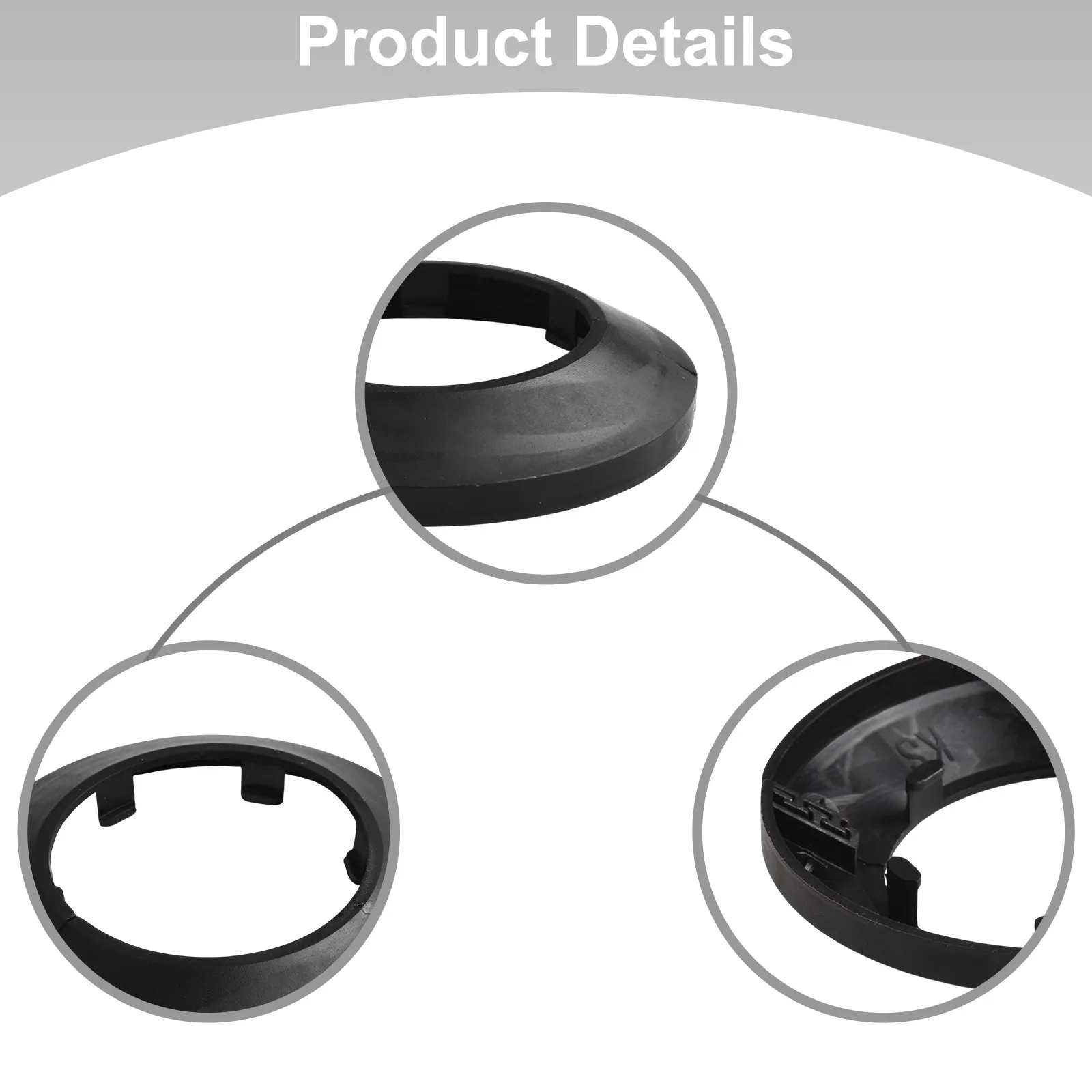 Fit Pipe Diameter Mm Note Pipe Cover PP Plastic Black Faucets Note Package Contents Decoration Easy Installation