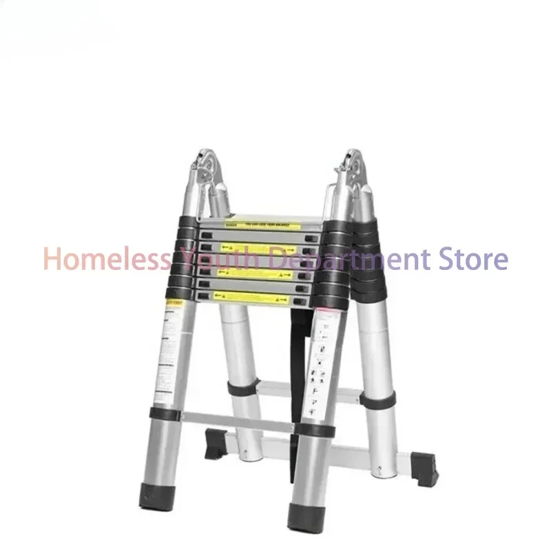 2 * 8 steps cheap dual aluminum multifunctional telescopic ladder portable ladder