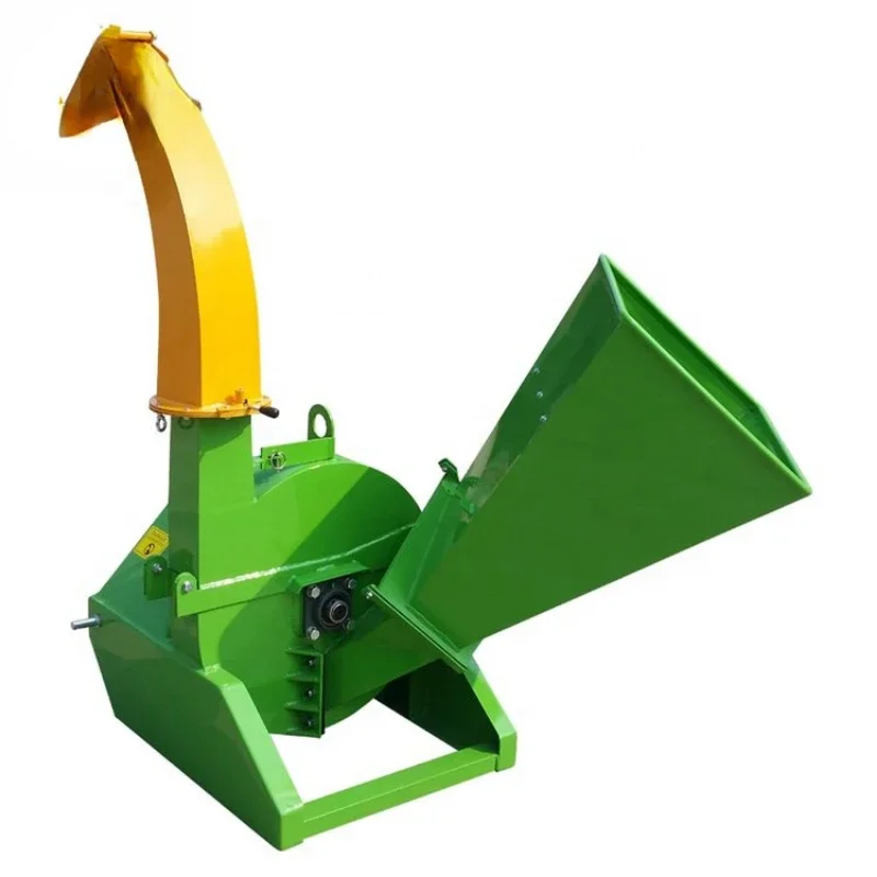 Factory Price Wood Chipper Manual Shredder Tractor PTO Driven Wood Chipper Shredder CE Driven By Tractor Yard Crushing Machine