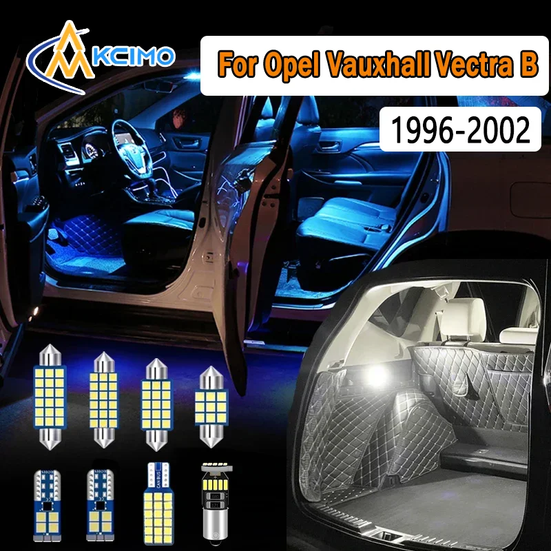 

For Opel Vauxhall Vectra B(1996-2002) Car New LED Interior Light Kit Canbus No Error Reading Lamp