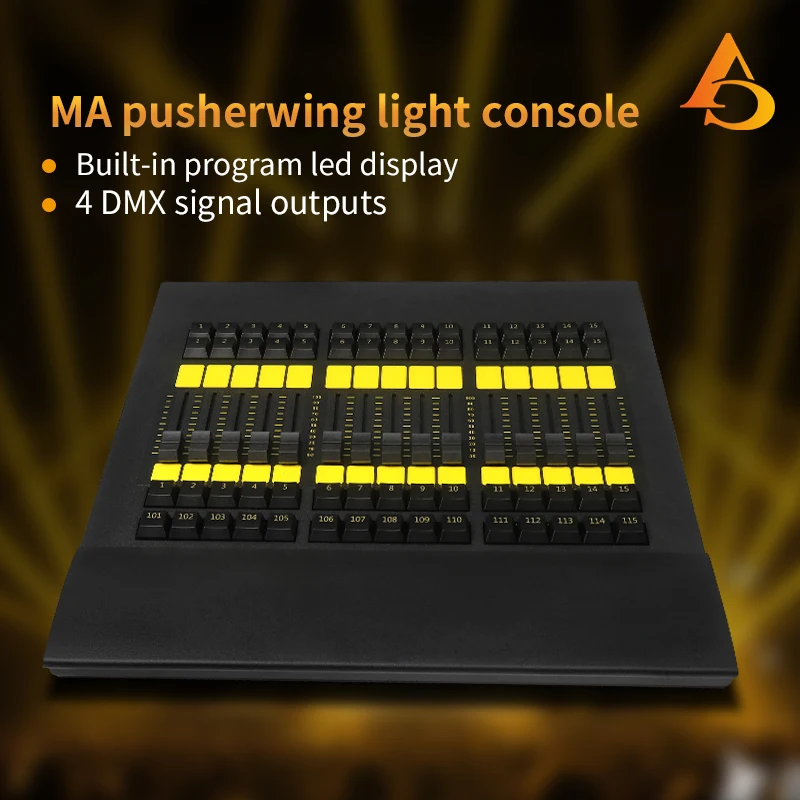 DMX MA2  console computer controller wing command wing stage lighting computer console including flight case
