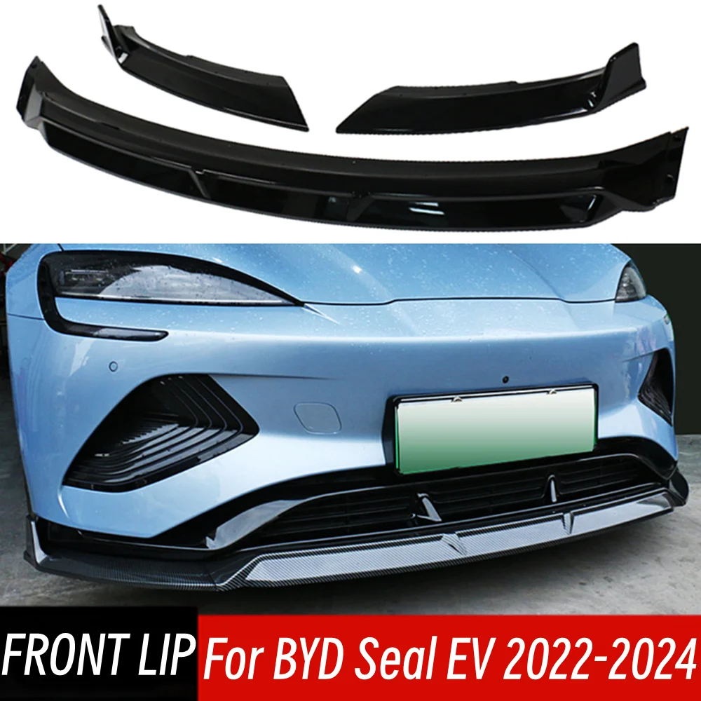 

Для BYD Seal EV 2022-2024: Комплект обвеса, передний бампер, сплиттер, накладка, спойлер, диффузор, защита, черный карбон, внешние аксессуары