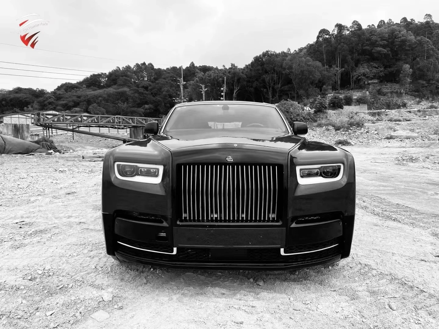 Factory Price Fiberglass Old to New Style Body Kit Car Front Bumper Engine Hood Cover for  Phantom 8Th Gen