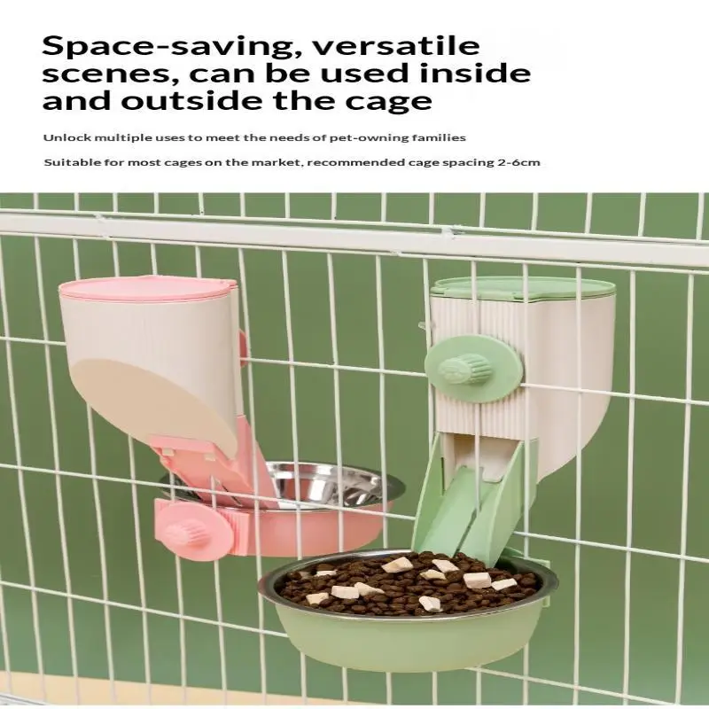 500ML Hängender Futter- und Wassernapf für Haustiere, Einfache Installation, Automatischer Futter- und Wassernapf für Tauben, Kaninchen und Kleintiere, Haustierprodukte – Detail 19