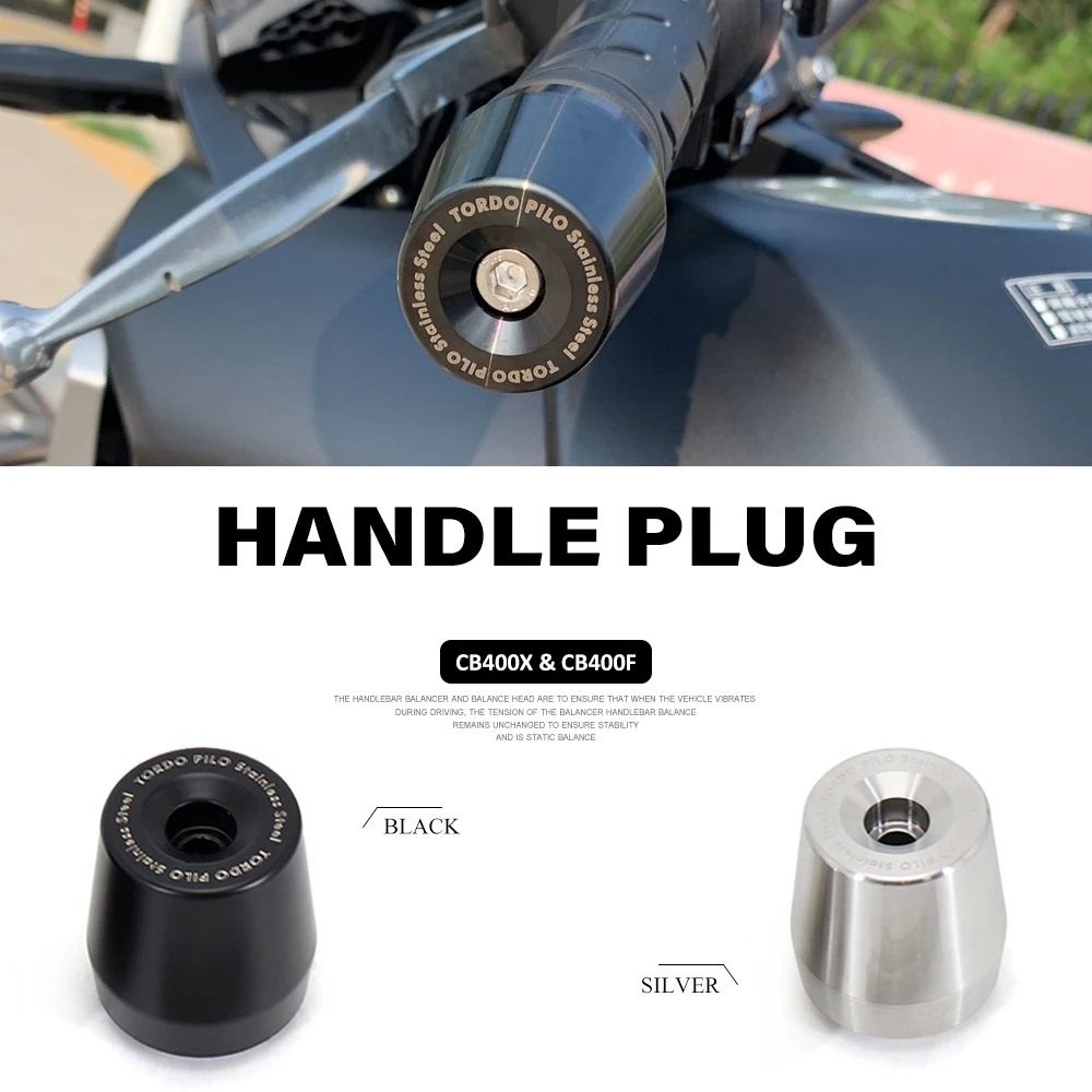 

New Motorcycle Handle Bar End Weight Handlebar Grips Cap Anti Vibration Silder Plug For HONDA CB400X CB 400 X CB400F CB 400F