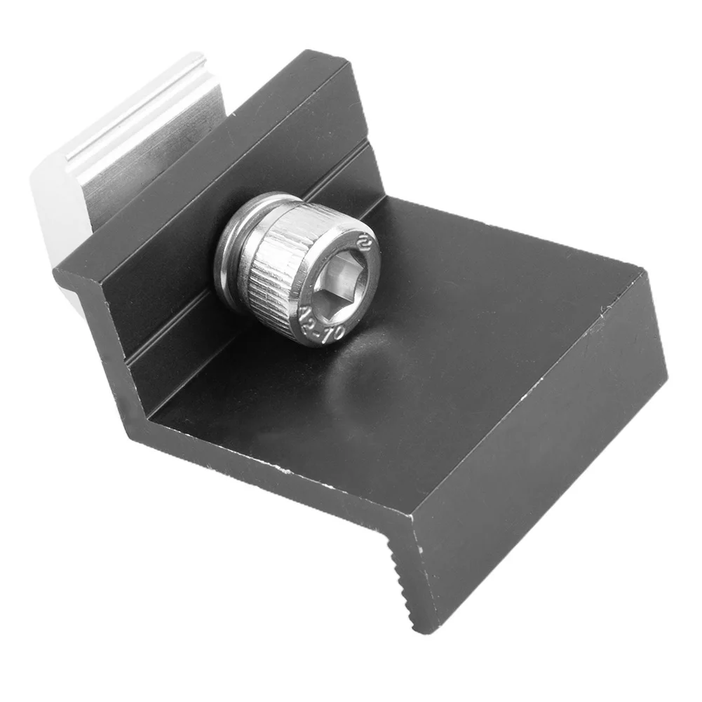 Clamp Solar Panel Support Accessories Aluminum Alloy Black Bracket Medium Mounting Rack Supplies 30/35mm PV Parts