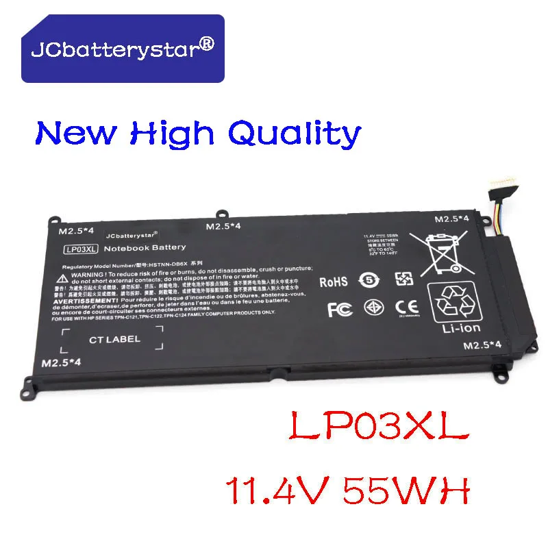 JC New LP03XL Laptop Battery For Hp Envy 14-J 15T M6-P Envy 15-AE015TX AE016TX AE018TX M6-P113DX P013DX HSTNN-DB7C DB6X